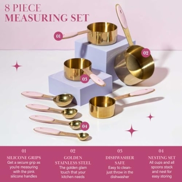 Paris Hilton Cute Measuring Cups Set for Stylish Cooks