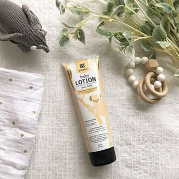 Grab Green 99% Natural Baby Lotion, Dreamy Rosewood Fragrance—with Essential Oils, 8 fl oz (2-Pack), Plant-Based & Biodegradable, Daily Moisturizer