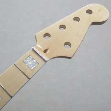 5 String Bass Guitar Neck 21 Fret 34" Maple Fingerboard Inlay Replacement Parts