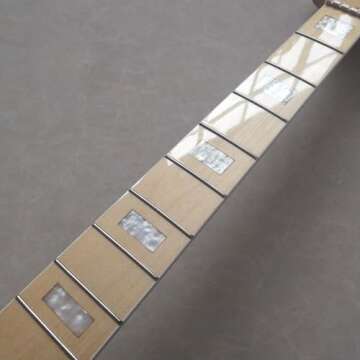 5 String Bass Guitar Neck 21 Fret 34" Maple Fingerboard Inlay Replacement Parts