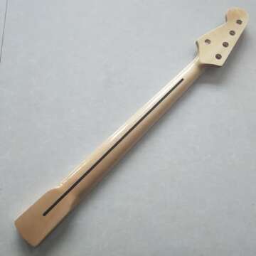 5 String Bass Guitar Neck 21 Fret 34" Maple Fingerboard Inlay Replacement Parts