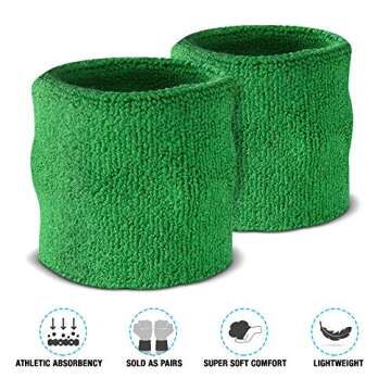 Suddora Sweatbands Set, Breathable Terry Cloth Athletic Bands