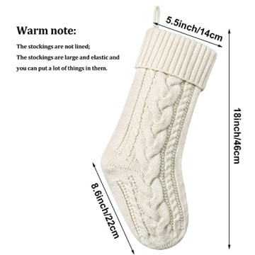 Decorative Knitted Christmas Stockings for Holiday Joy