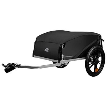 Retrospec Rover Hauler Cargo Bike Trailer | Folding Frame & Weather Resistant Fabric | Large Cargo C...