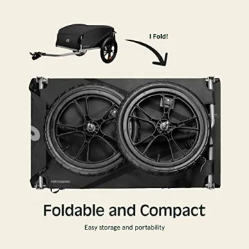 Retrospec Rover Hauler Cargo Bike Trailer with Folding Frame