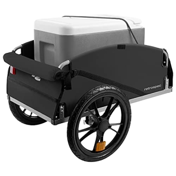 Retrospec Rover Hauler Cargo Bike Trailer with Folding Frame