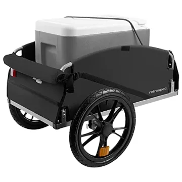 Retrospec Rover Hauler Cargo Bike Trailer with Folding Frame