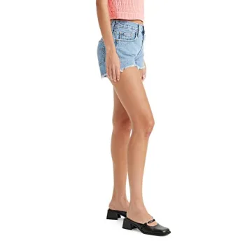 Levi's Women's 501 Original Shorts (Also Available in Plus), (New) Medium Indigo Pattern, 29