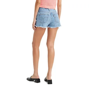 Levi's Women's 501 Original Shorts (Also Available in Plus), (New) Medium Indigo Pattern, 29