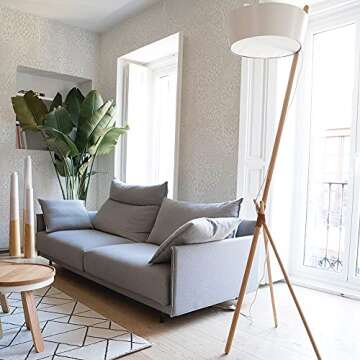 Tempaper Folk White Woodland Fantasy Peel and Stick Wallpaper