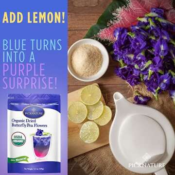 Picknature Butterfly Pea Flower Tea | Organic & Colorful