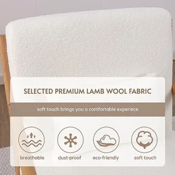 Elegant ANJHOME Mid Century Accent Chair