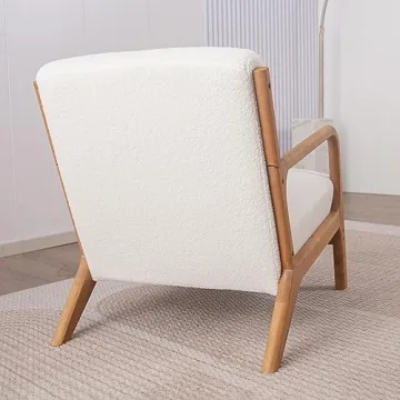 Elegant ANJHOME Mid Century Accent Chair