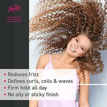 MopTop Anti Frizz Hair Gel for Curly, Wavy Hair