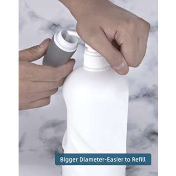 Silicone Travel Bottles for Toiletries TSA Approved Travel Size Containers Set 4 Pack Portable Leak Proof Refillable Cosmetic Squeeze Bottles Shampoo Hair Conditioner Body Lotion Bath Shower Gel