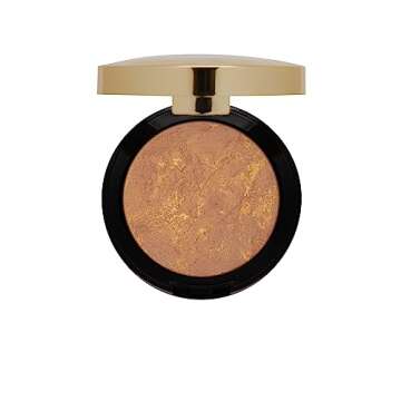 Milani Baked Bronzer - Glow, Cruelty-Free Shimmer Bronzing Powder to Use For Contour Makeup, Highlighters Makeup, Bronzer Makeup, 0.25 Ounce
