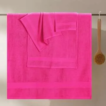 Luxurious GLAMBURG Ultra Soft 8-Piece Towel Set