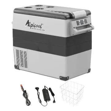 Alpicool CF55 Portable Freezer,12 Volt Refrigerator, 52 Quart (49.4 Liter) Fast Cooling 12V Car Frid...