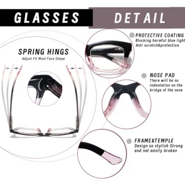 Chic Blue Light Blocking Reading Glasses for All Ages