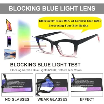 Chic Blue Light Blocking Reading Glasses for All Ages