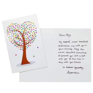 Best Paper Greetings Juvale Heart Shaped Tree Greeting Cards with Envelope, Stationary Blank Notes for Valentine's, Birthday, Thanksgiving, and Holiday Season - Pack of 48