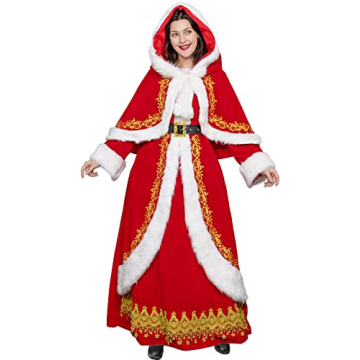 Captivating Mrs Claus Costume Outfit for Women - 3PCS Set