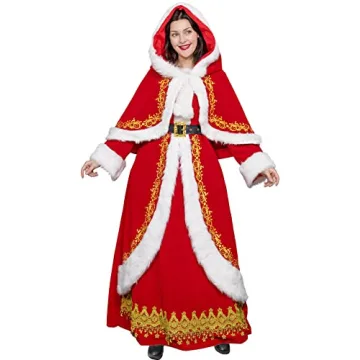 Captivating Mrs Claus Costume Outfit for Women - 3PCS Set