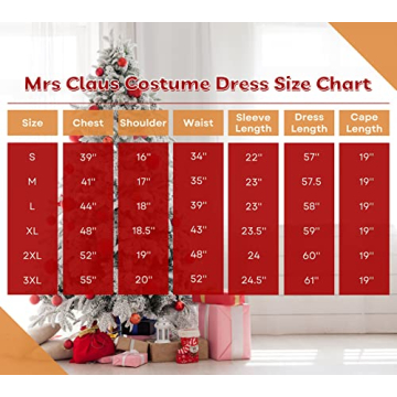 Captivating Mrs Claus Costume Outfit for Women - 3PCS Set