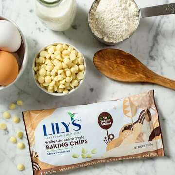 LILY'S White Chocolate No Sugar Added Baking Chips - 9 oz