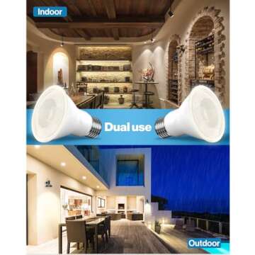 Sunco 10 Pack PAR20 LED Bulbs 50W Equivalent 7W Dimmable, CRI90 2700K Soft White 470 Lumens E26 Medium Base IP65 Waterproof Indoor Outdoor Home Super Bright Wide Area Flood Light - UL
