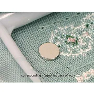 Antique Silver Shamrock Needle Minder Magnet