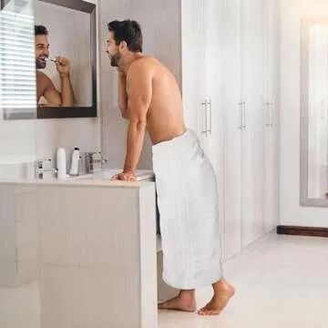 Utopia Towels - Luxurious Jumbo Bath Sheet 2 Piece - 600 GSM (35X70 Inches) 100% Ring Spun Cotton - Highly Absorbent and Quick Dry Extra Large Bath Towel - Super Soft Hotel Quality Towel (White)