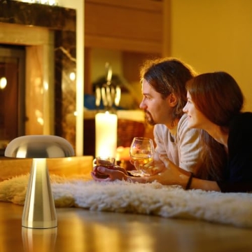 HPUFKOT Portable Metal Desk Lamp with Touch Control