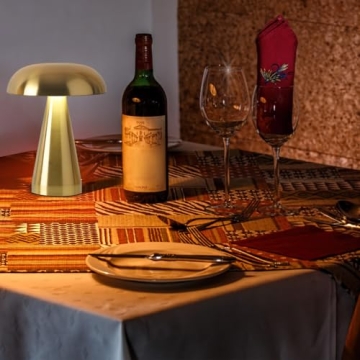 HPUFKOT Portable Metal Desk Lamp with Touch Control