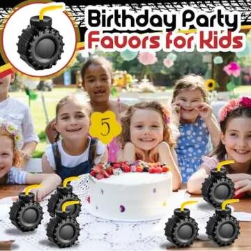 Amyhill 6 Pieces 12 oz Construction Truck Cups Set Truck Construction Cups with Orange Straw Birthday Party Supplies Plastic for Kids Party Decoration