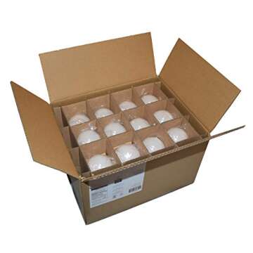 Amazon Basics A19 LED Bright Light Bulb, 60W Equivalent, 9W, E26 Base, 5000K Daylight White, Non-Dimmable, 24-Pack