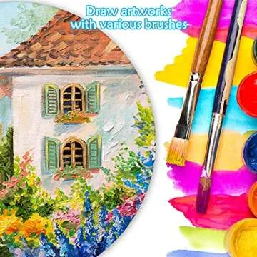 6 Pack 14 Inch Wood Rounds,14 Inch Round Wood Circles for Crafts, Unfinished Wood Circles Wood Sign Blank, Wooden Discs for DIY Crafts, Door Hangers and Christmas Decoration