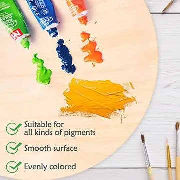 6 Pack 14 Inch Wood Rounds,14 Inch Round Wood Circles for Crafts, Unfinished Wood Circles Wood Sign Blank, Wooden Discs for DIY Crafts, Door Hangers and Christmas Decoration