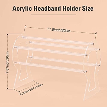 Suneerplay Headband Holder - Stylish Acrylic Organizer