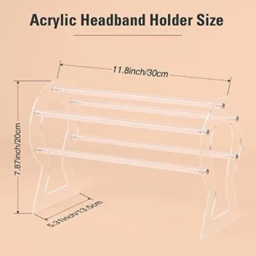Suneerplay Headband Holder - Stylish Acrylic Organizer