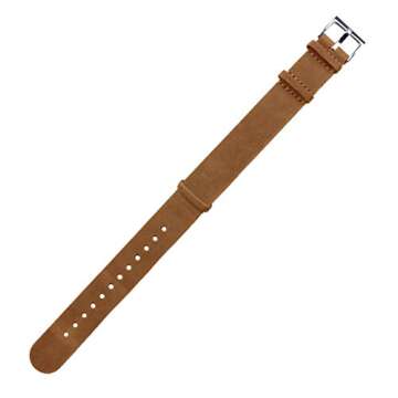 22mm Gingerbread Brown Leather NATO® Watch Strap