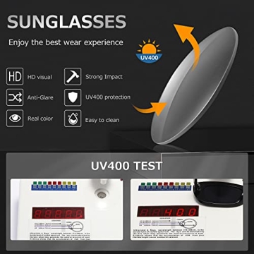 KIMORN Rectangle Sunglasses for Trendy Retro Style