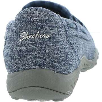 Skechers Women's Breathe-Easy-Good Influence Sneaker, NVY, 9 M US