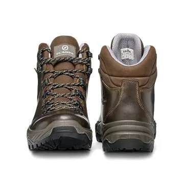 SCARPA Men's Terra GTX Waterproof Gore-Tex Boots for Hiking and Backpacking - Brown - 11