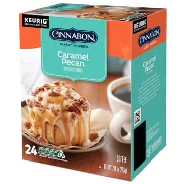 Cinnabon Caramel Pecan Coffee K-Cup Pods 96 Count
