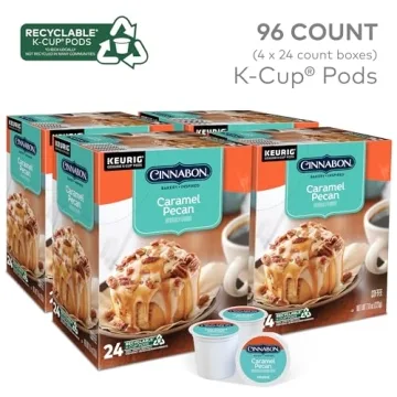 Cinnabon Caramel Pecan Coffee K-Cup Pods 96 Count