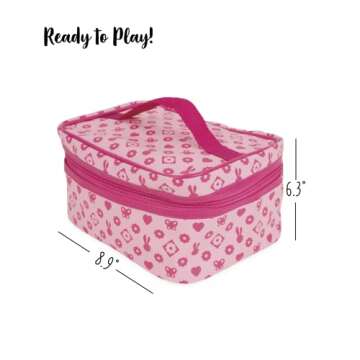 Janod Little Miss Vanity Case - 9 Piece Pretend Play Set - Ages 3+ - J06514