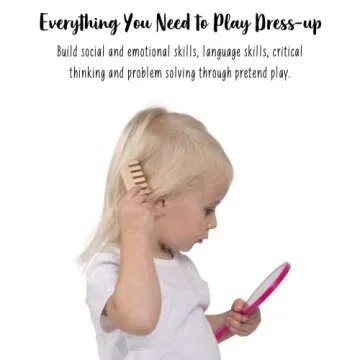 Janod Little Miss Vanity Case - 9 Piece Pretend Play Set - Ages 3+ - J06514