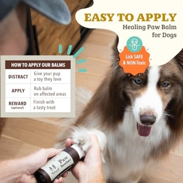 Organic Dog Paw Balm for Dry Cracked Paws Relief