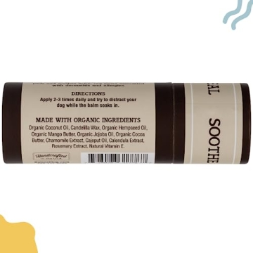 Organic Dog Paw Balm for Dry Cracked Paws Relief